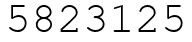 Число 5823125.