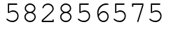 Число 582856575.