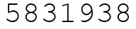 Число 5831938.