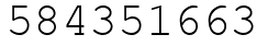 Число 584351663.