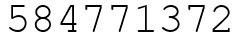 Число 584771372.
