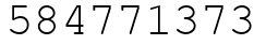 Число 584771373.
