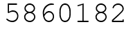 Число 5860182.