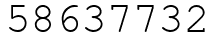 Число 58637732.