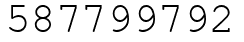 Число 587799792.