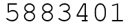Число 5883401.