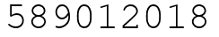 Число 589012018.