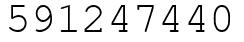 Число 591247440.