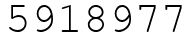 Число 5918977.