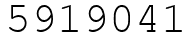 Число 5919041.