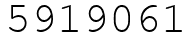 Число 5919061.