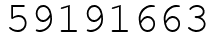 Число 59191663.