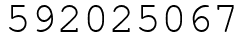 Число 592025067.