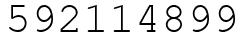 Число 592114899.
