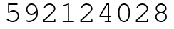 Число 592124028.