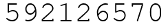 Число 592126570.