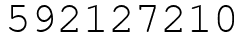 Число 592127210.