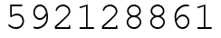 Число 592128861.