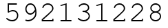 Число 592131228.
