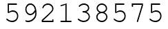 Число 592138575.