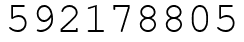 Число 592178805.