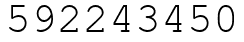 Число 592243450.