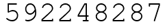 Число 592248287.