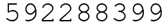 Число 592288399.