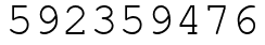 Число 592359476.