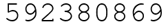 Число 592380869.