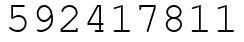 Число 592417811.