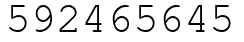 Число 592465645.