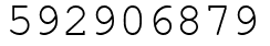 Число 592906879.