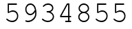 Число 5934855.