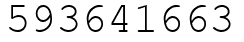 Число 593641663.