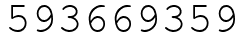 Число 593669359.