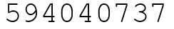 Число 594040737.