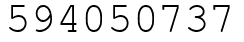 Число 594050737.