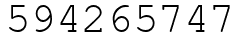 Число 594265747.
