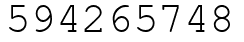 Число 594265748.