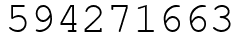 Число 594271663.