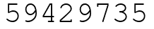 Число 59429735.