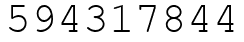 Число 594317844.