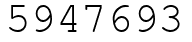Число 5947693.