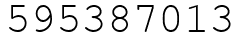 Число 595387013.