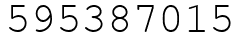 Число 595387015.