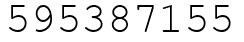 Число 595387155.
