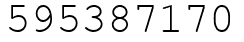 Число 595387170.