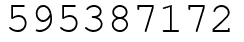 Число 595387172.