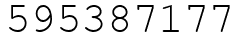 Число 595387177.
